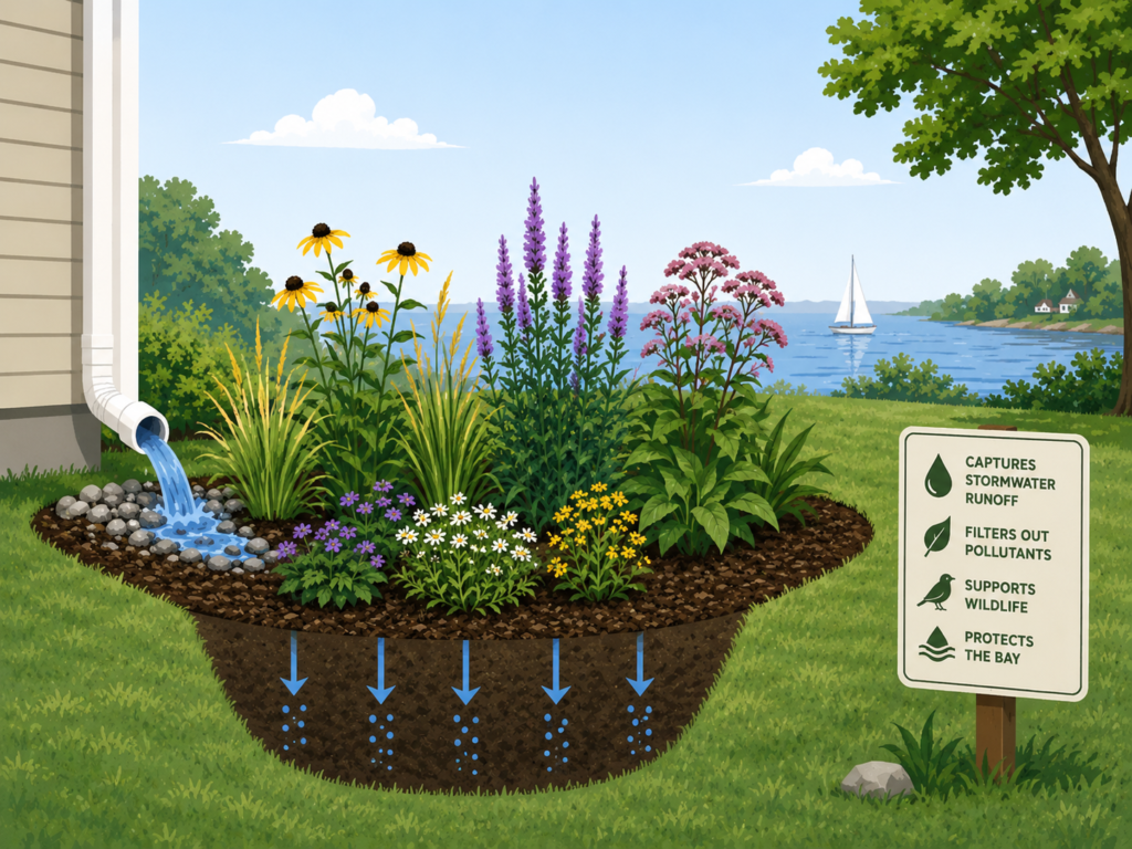 rainwater garden benefits